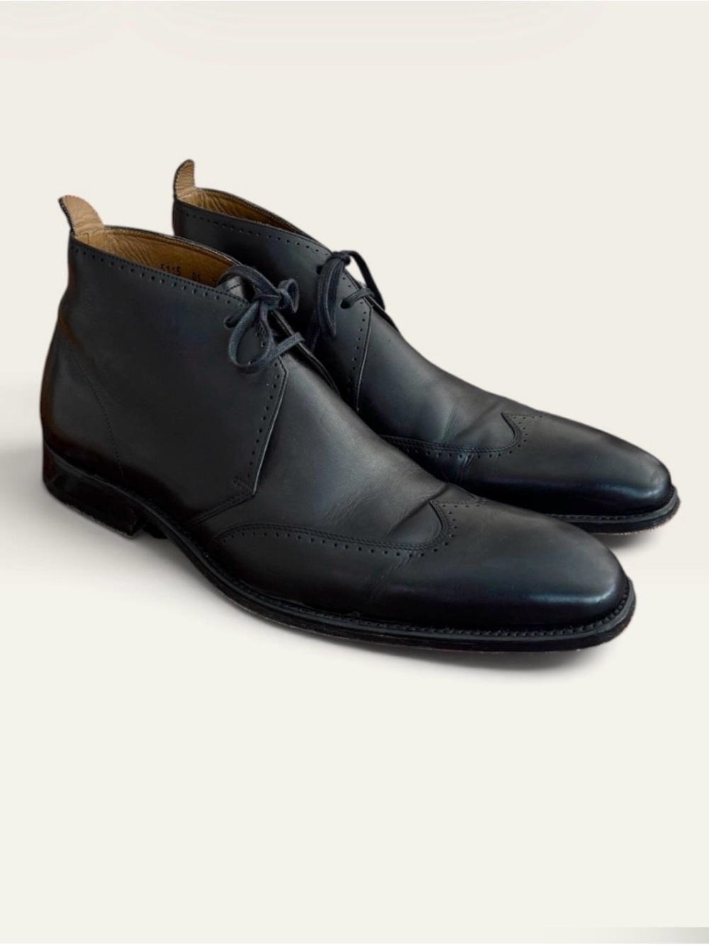 Vintage Grenson 5115 Black Leather Ankle Boots UK 7.5 F